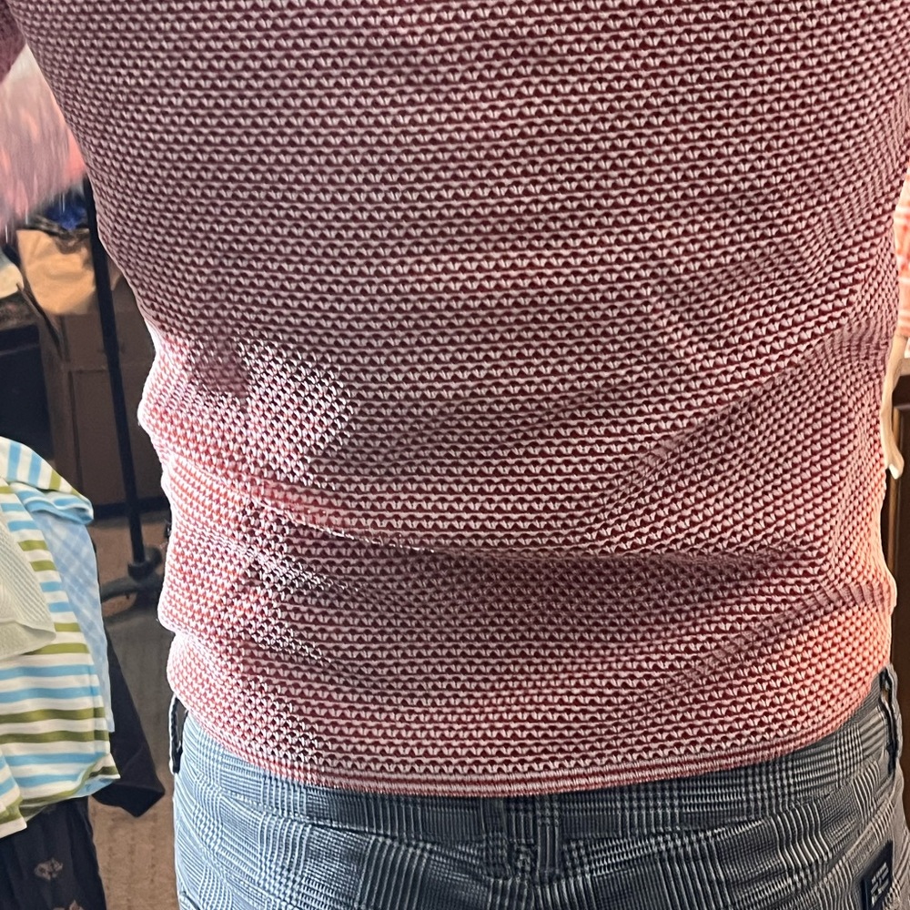 Red Patterned Men's Shirt - Picture 14 of 14